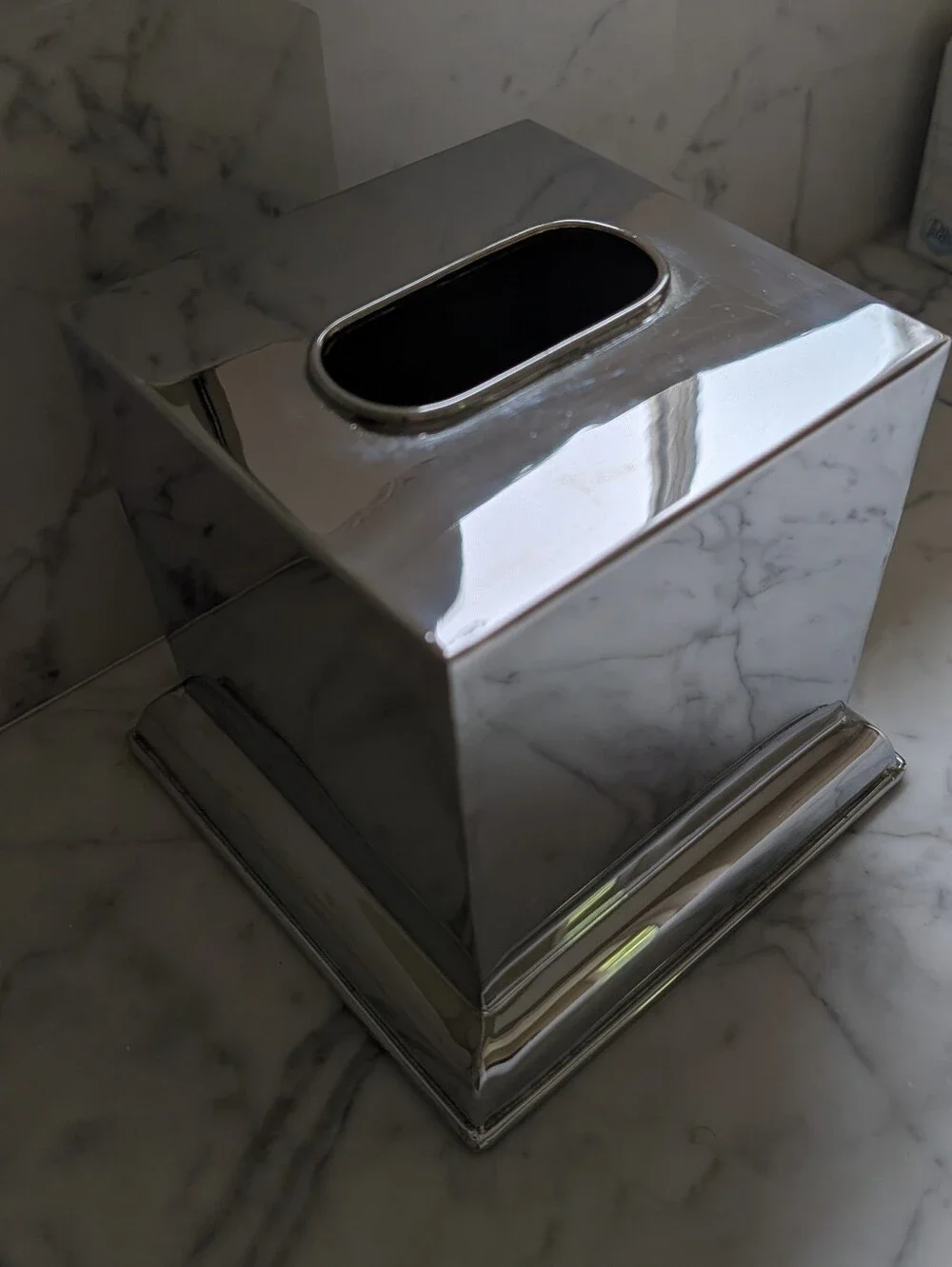 POTTERY BARN square tissue box cover